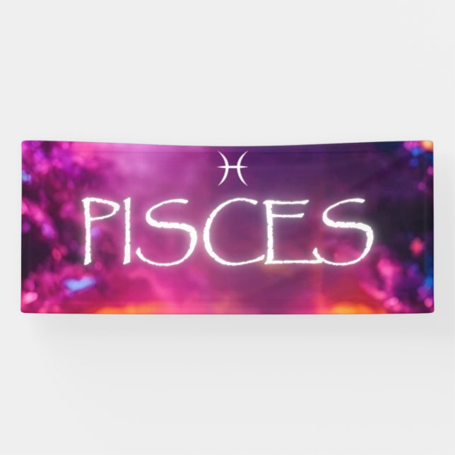 Lona Estandarte de Piscis (Horizontal)
