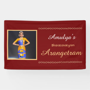 Lona Estandarte de vinilo Bharatanatyam Arangetram