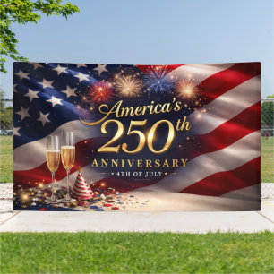 Lona Estandarte del 250 Aniversario de América