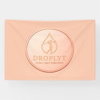 Lona Estandarte del logotipo de Droplyt Golf Aura