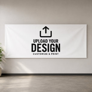 Lona Estandarte empresarial en blanco personalizable de