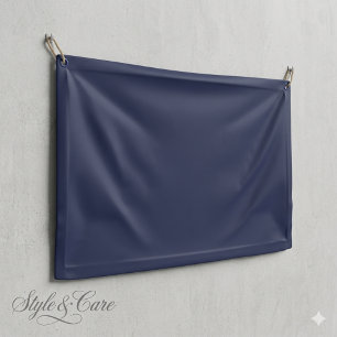 Lona Estandarte en blanco de 3' x 5' con fondo azul mar