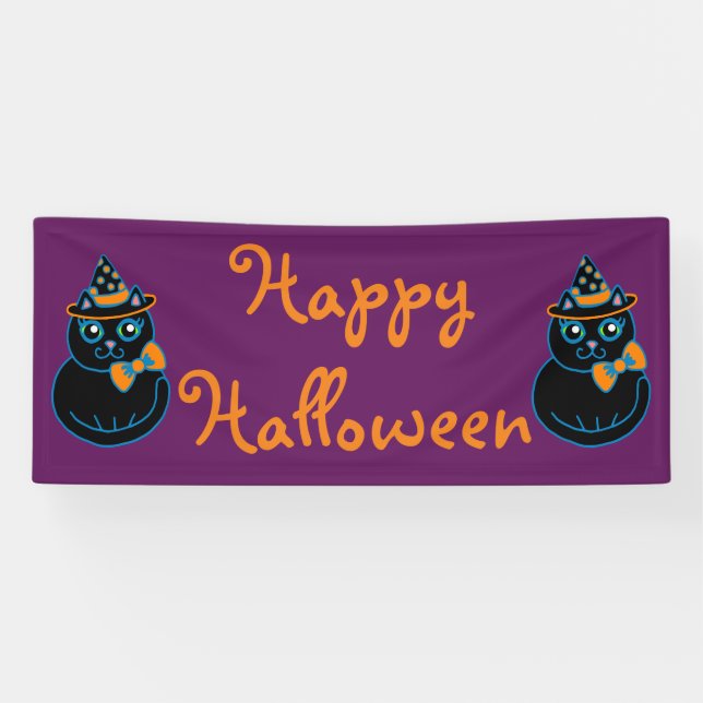 Lona Estandarte Feliz Halloween (Horizontal)