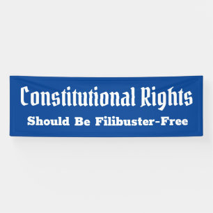 Lona Estandarte Libre de Filibusterismo de Derechos Con