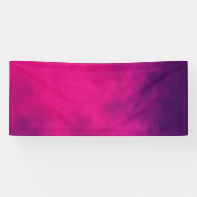 Lona Estandarte personalizado con gradiente rosa neón (Horizontal)