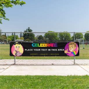 Lona Estandarte personalizado de desfile/mural "CELEBRA