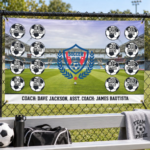 Lona Estandarte Personalizado de Equipo de Fútbol de As