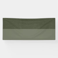 Estandarte personalizado verde musgo de dos tonos