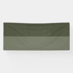 Lona Estandarte personalizado verde musgo de dos tonos