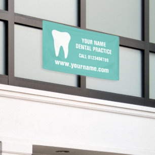 Lona Estandarte publicitario de consulta dental para de