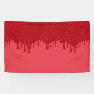 Lona Estandarte Rojo de Tomate de Goteo Personalizado –