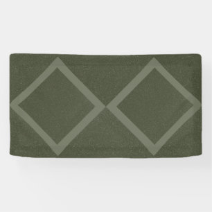 Lona Estandarte Verde Musgo Doble Diamante