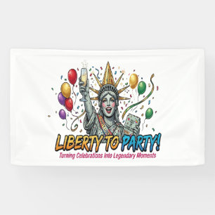 Lona Estatua de la Libertad para celebrar con diversión