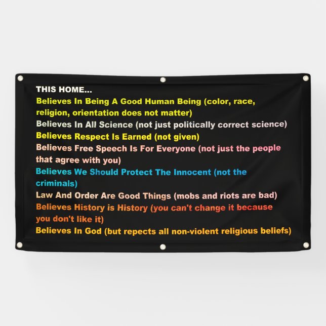 Lona Este hogar cree (Horizontal)