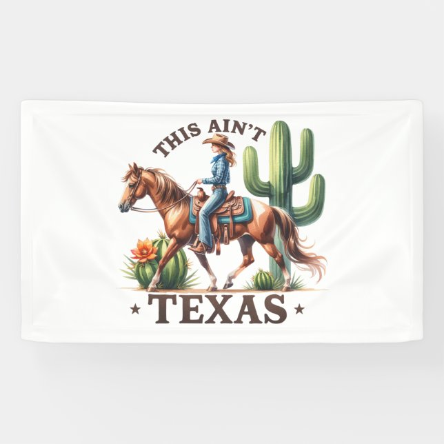 Lona Este no es el caballo de gallina de Texas (Horizontal)