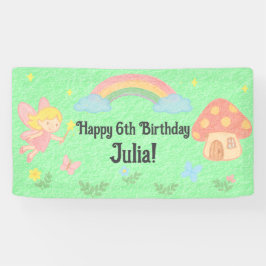 Lona Estilo Crayon editable - Bosque de hongos de hadas