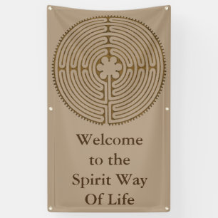 Lona Estilo de la antigüedad del laberinto de Chartres