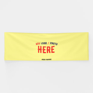 LONA ESTILO MODERNO AMARILLO PASTEL PERSONALIZADO MARCA