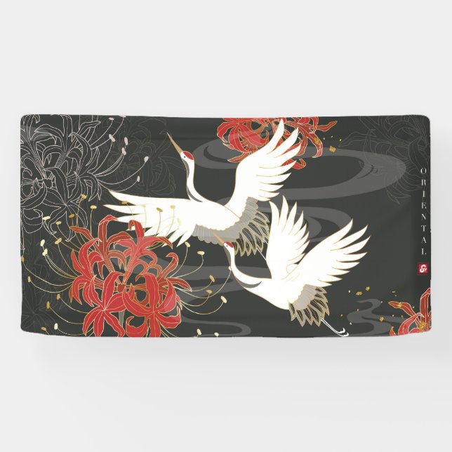 Lona Estilo oriental de lujo en oro (Horizontal)