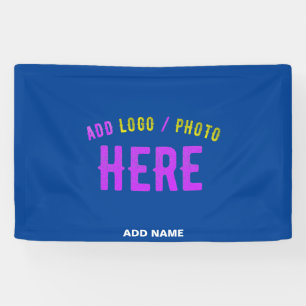 LONA ESTILOSO MODERNO PERSONALIZADO COBALTO AZUL VERIFI