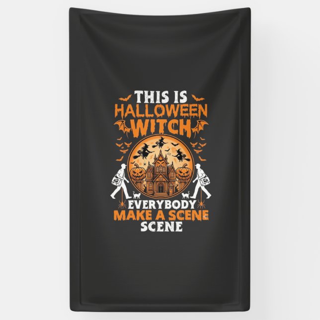 Lona Esto es Halloween (Vertical)