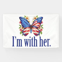 Lona Estoy con su Kamala Harris por la mariposa del pre