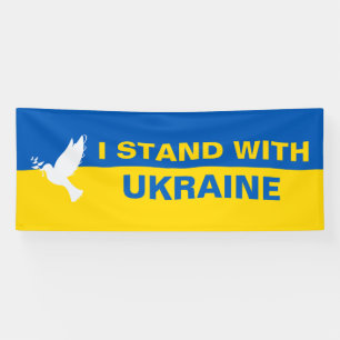 Lona Estoy de acuerdo con la bandera ucraniana que hace