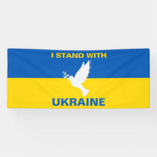 Lona Estoy de acuerdo con la bandera ucraniana que hace