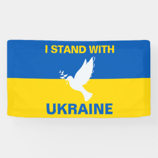 Lona Estoy de acuerdo con la bandera ucraniana que hace