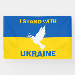 Lona Estoy de acuerdo con la bandera ucraniana que hace