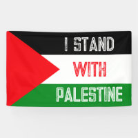 Estoy de pie con la bandera de Palestina