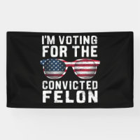Estoy votando por el delincuente convicto Pro Trum