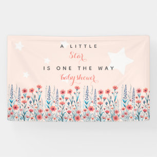 Lona Estrella floral Baby Shower