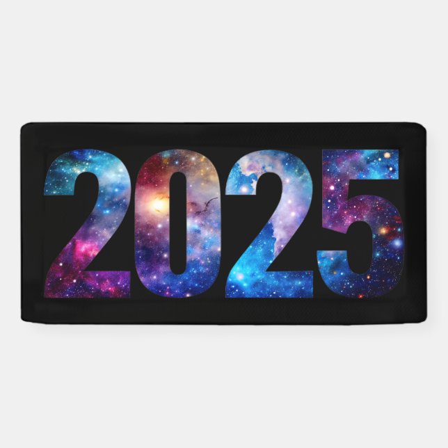 Lona Estrellas cósmicas de 2025 (Horizontal)