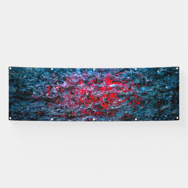 Lona Estudio en Acuarela - Rojo (Horizontal)