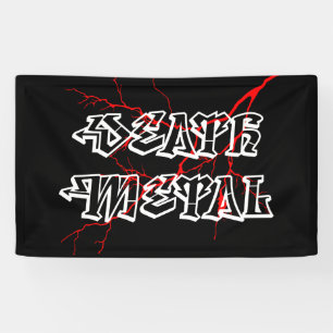 Lona Etiqueta metalizado de muerte