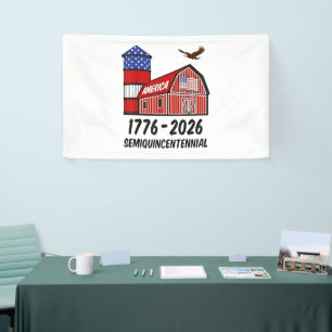 Lona EUA Semiquincentenario 250 Aniversario 1776-2026