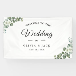 Lona Eucalyptus acuarela Boda de la vegetación rústica