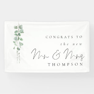 Lona Eucalyptus felicitaciones a la nueva Sra. Name Bod
