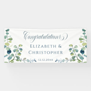 Lona Eucalyptus Felicitaciones Boda de recepción
