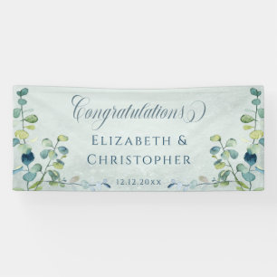 Lona Eucalyptus Greenery Felicitaciones Boda