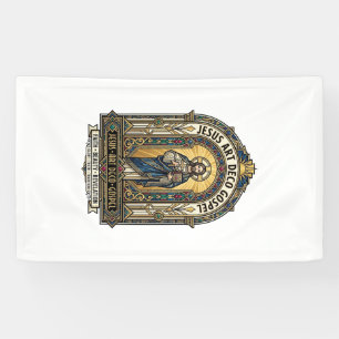 Lona Evangelio Jesus Art Deco Jesus Fe Art Deco Cristia