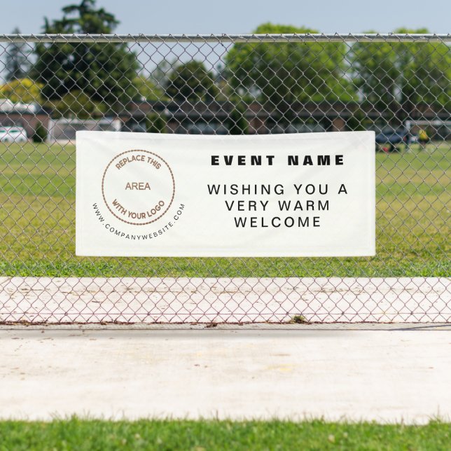 Lona Evento comercial de bienvenida de su sitio web con (In situ)