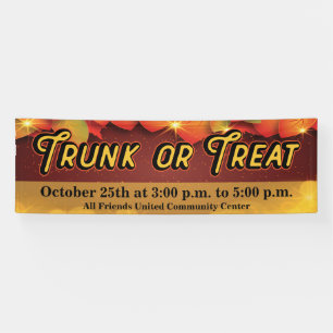 Lona Evento comunitario de Trunk or Treat