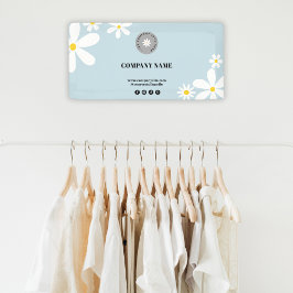 Lona Evento con el logotipo de negocios Retro Pastel Bl