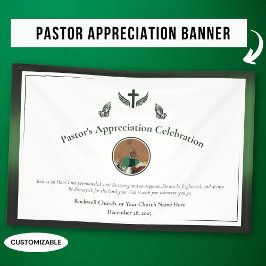 Lona Evento de celebración de la Apreciación del Pastor