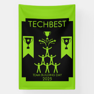 Lona Evento de creación de equipo de personal corporati