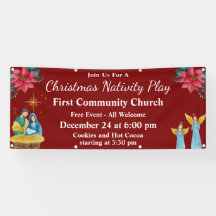 Evento de Navidad Festiva Roja en la Iglesia