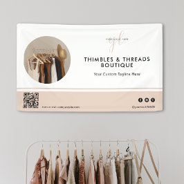 Lona Evento de promoción de logotipo comercial simple Q