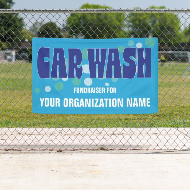 Lona Evento de recaudación de fondos de lavado de coche (In situ)